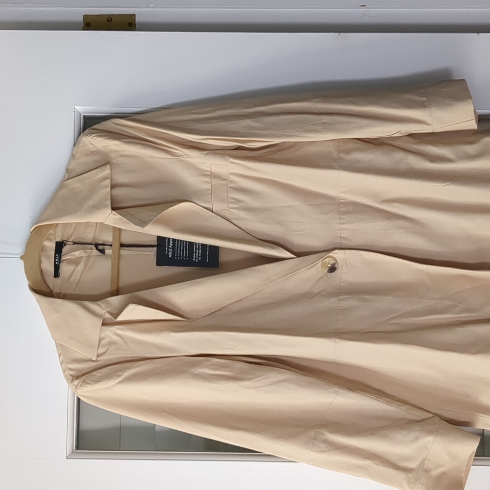 NWT Able Micah Drapey Blazer Oat - Picture 6 of 10